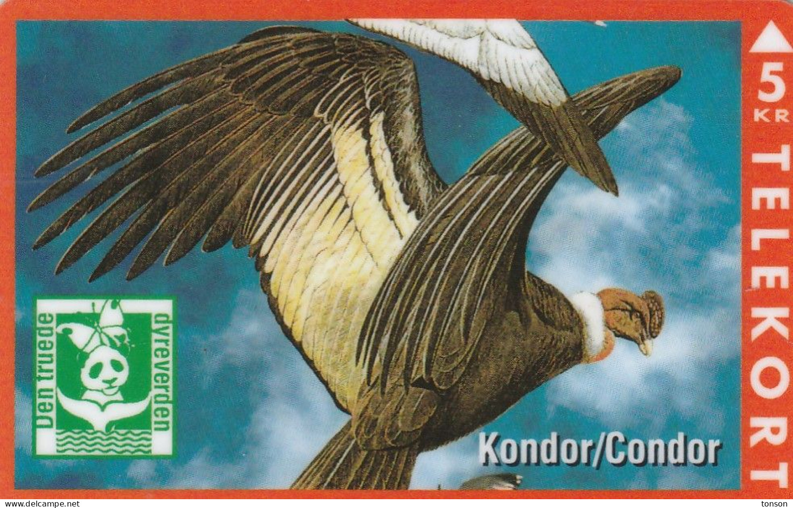 Denmark, KP 184, Condor, Bird, Mint Only 1000 Issued, 2 Scans. - Denmark