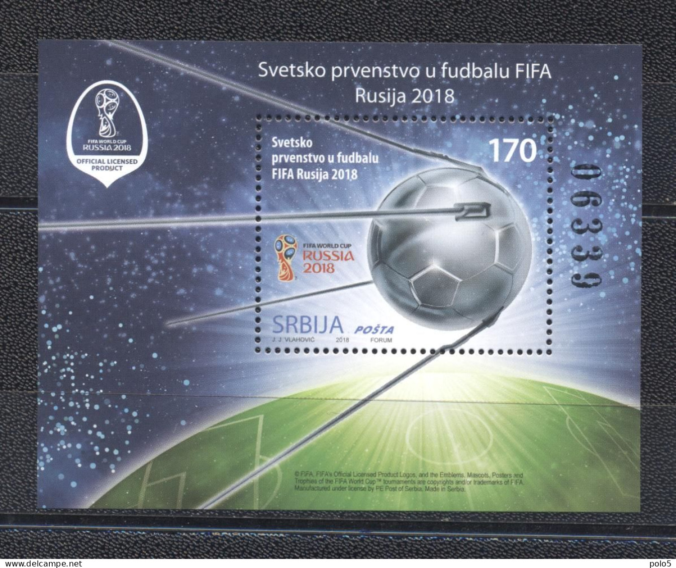 Serbie 2018-FIFA World Cup ,Russia  M/Sheet - 2018 – Russia