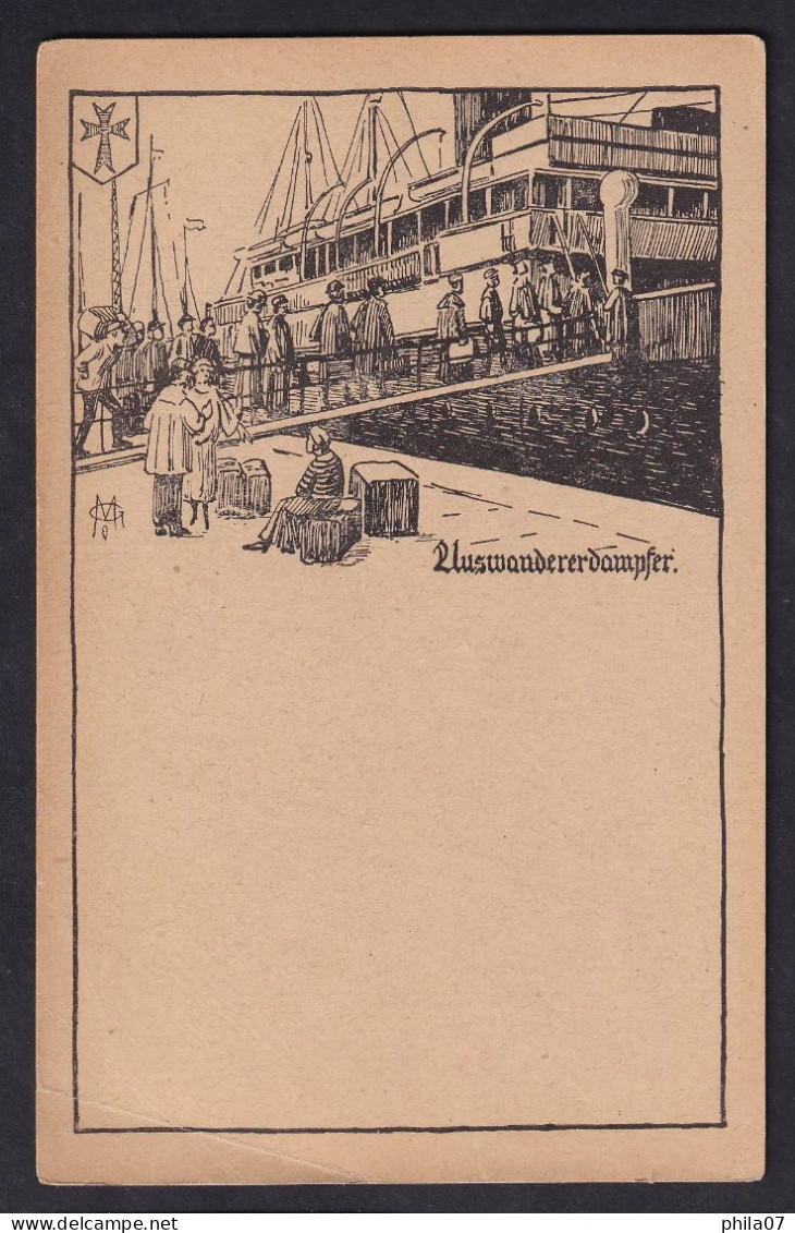Boarding A Ship / Postcard Not Circulated, 2 Scans - Ohne Zuordnung