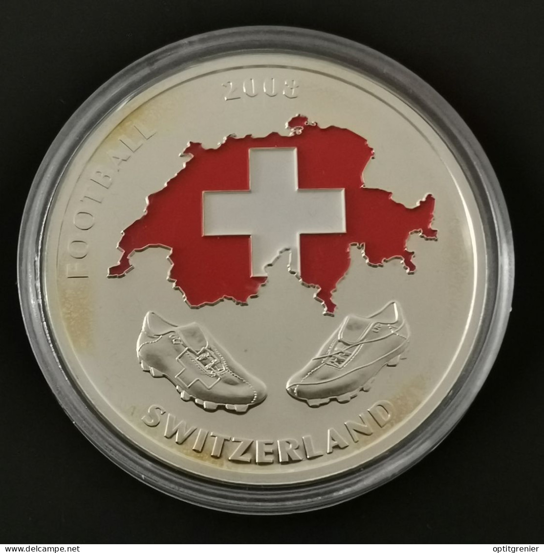 MEDAILLE 40 Mm FOOTBALL EURO 2008 SUISSE - Other & Unclassified