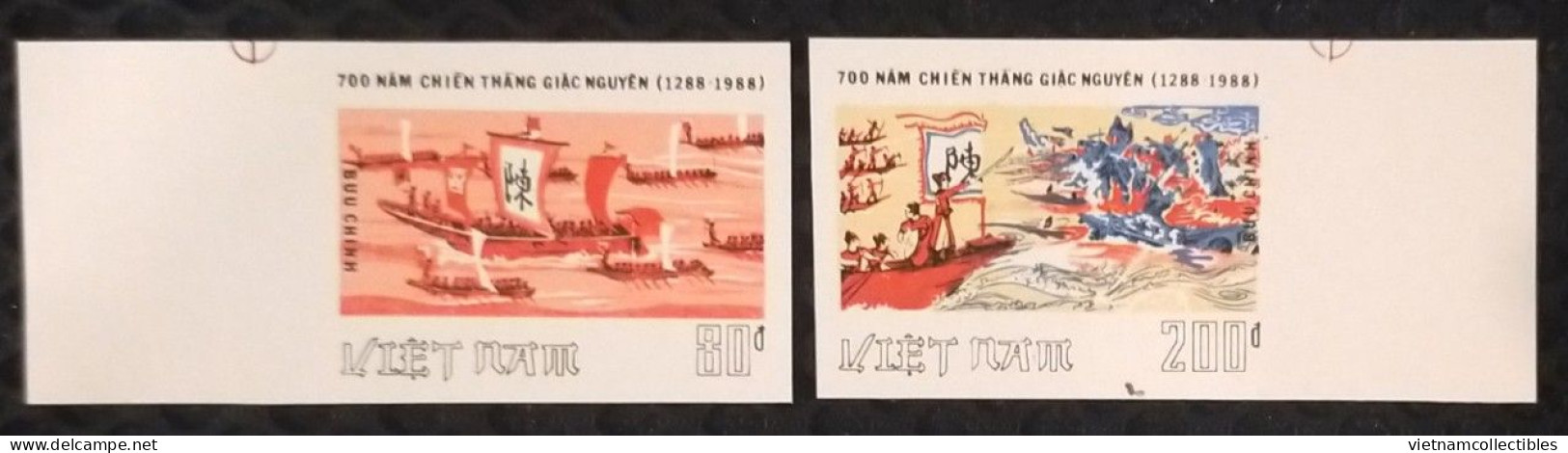 Vietnam Viet Nam MNH Imperf Stamps 1988 : 700th Anniversary Of Bach Dang Battle Against China (Ms540) - Viêt-Nam