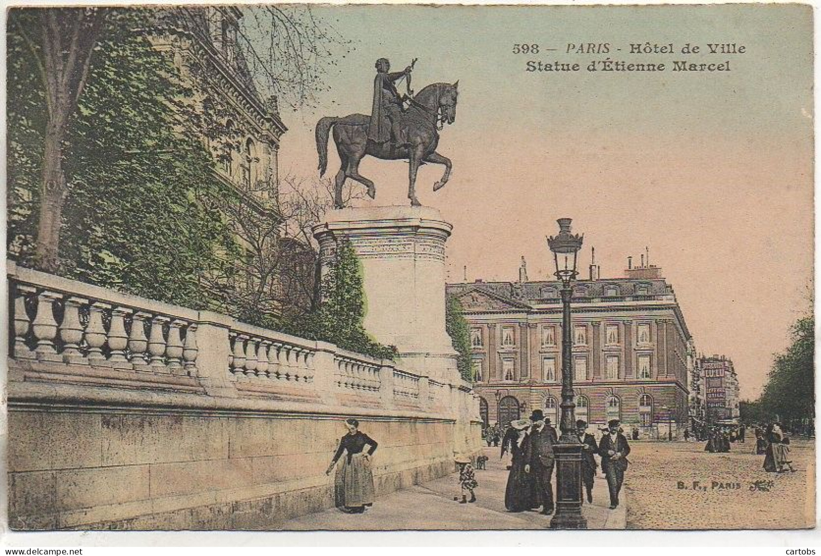 75 PARIS  Hôtel De Ville  - Statue D'Etienne Marcel - Arrondissement: 04