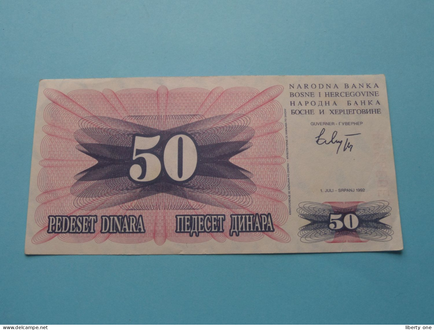 50 Dinara - 1992 ( For Grade, Please See Photo ) 2 X ! - Bosnien-Herzegowina