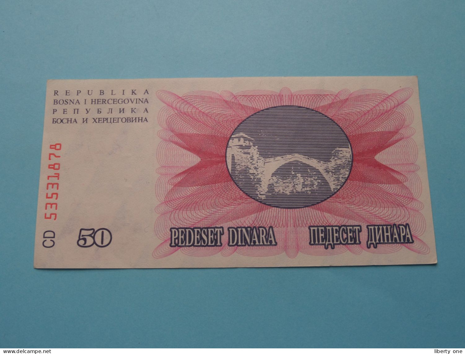 50 Dinara - 1992 ( For Grade, Please See Photo ) 2 X ! - Bosnia Erzegovina