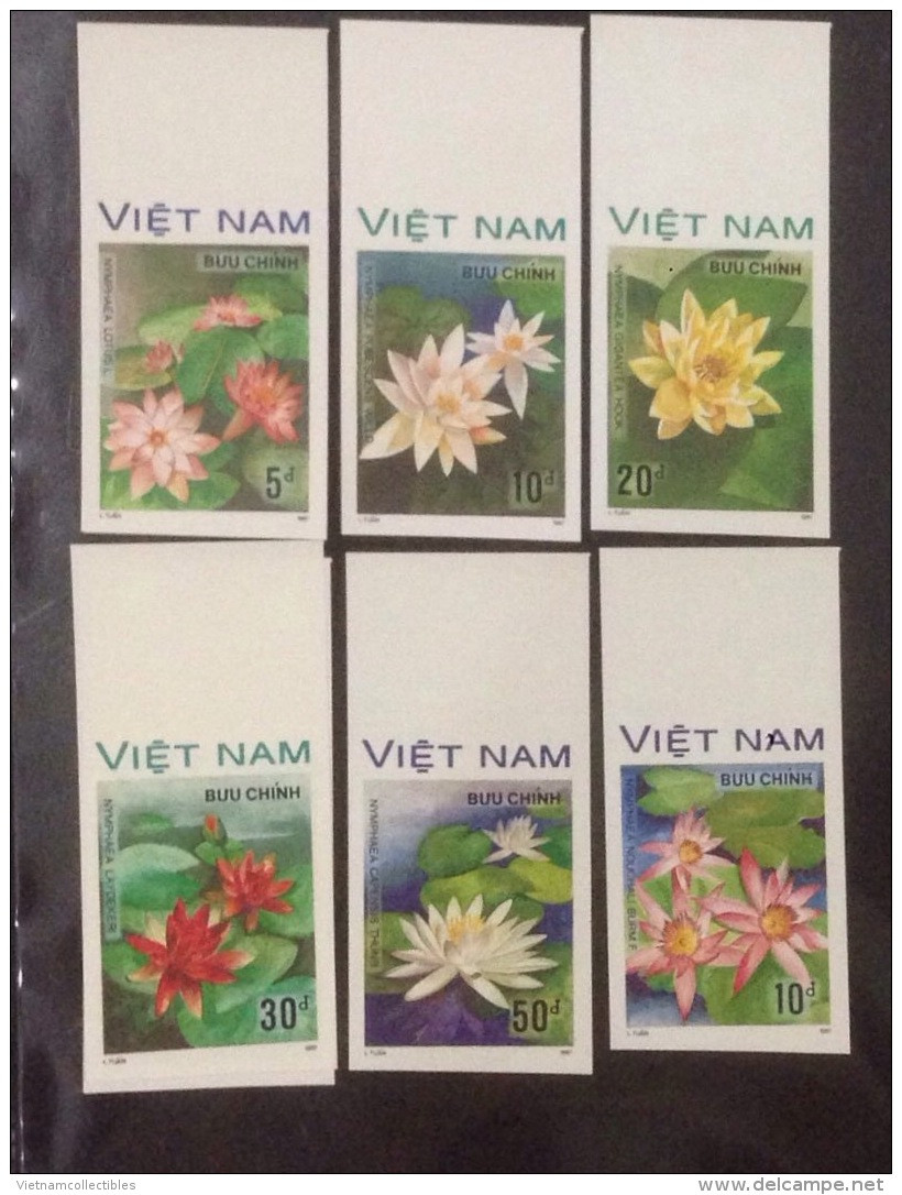 Vietnam Viet Nam MNH Imperf Stamps 1988 : Water Flowers / Flower (Ms542) - Vietnam