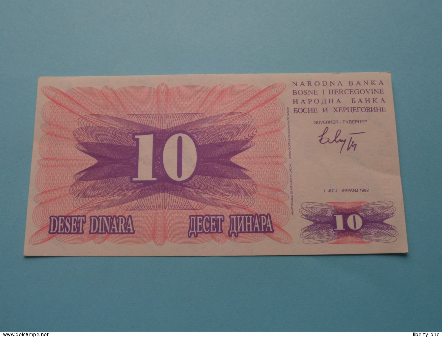 10 Dinara - 1992 ( For Grade, Please See Photo ) 3 X ! - Bosnia Erzegovina