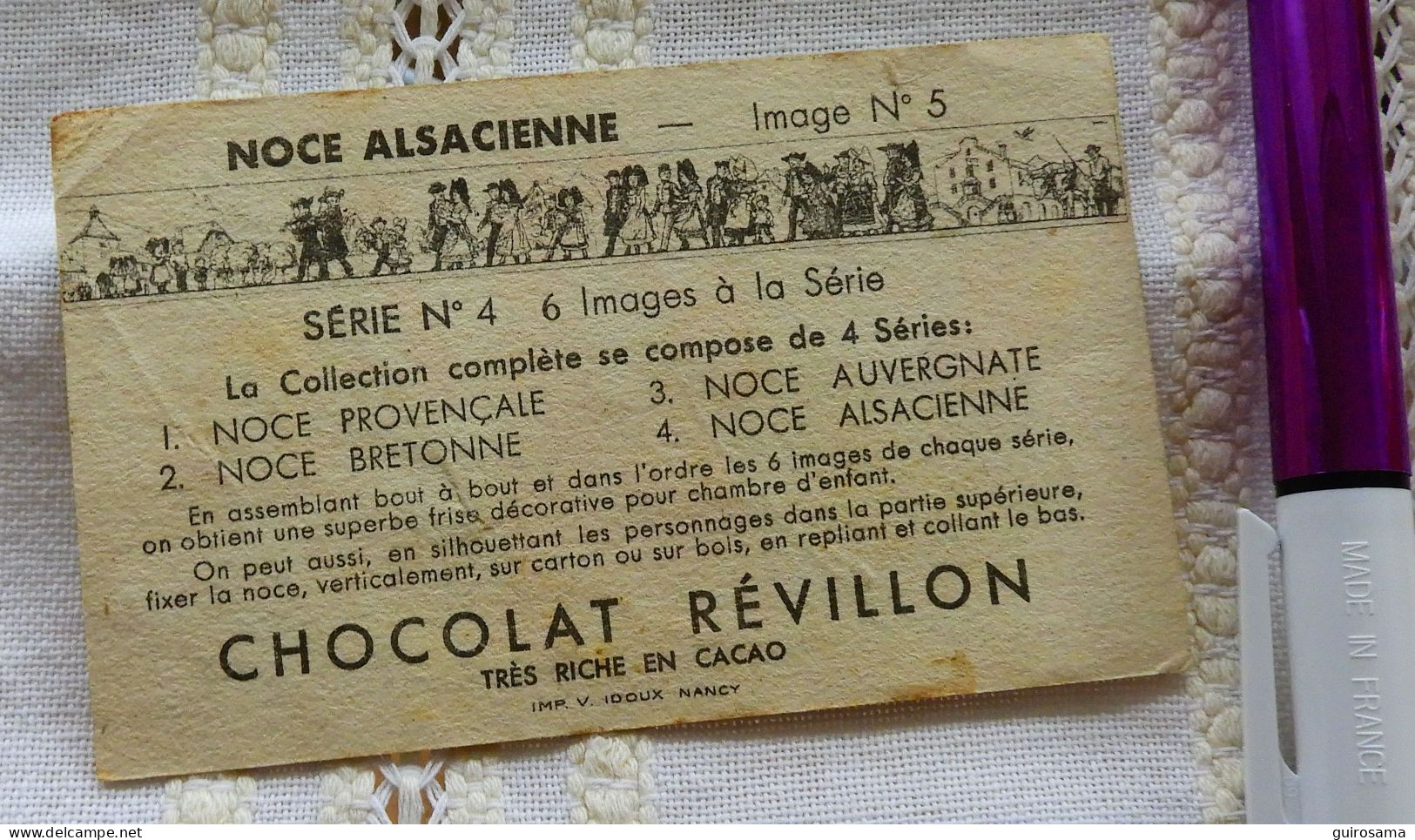 Chocolat Révillon : Noce Alsacienne - Image N°5 - Revillon