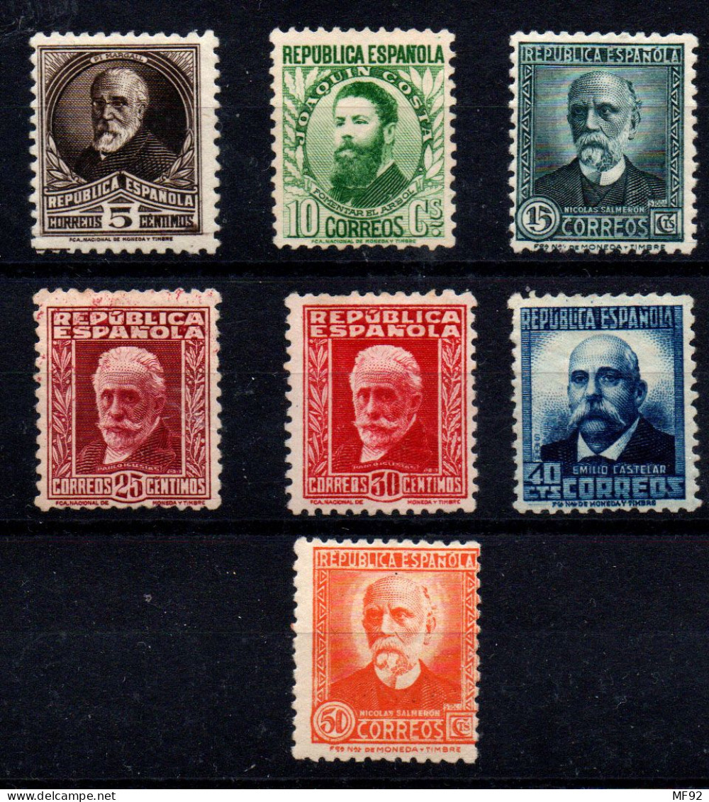 España Nº 655/61. Año 1931/32 - Unused Stamps