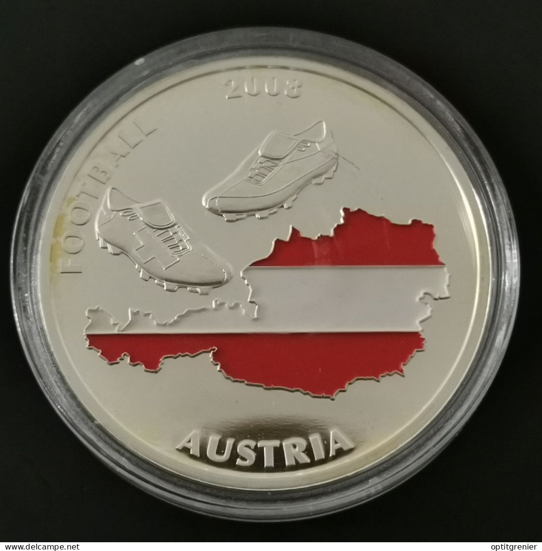 MEDAILLE 40 Mm FOOTBALL EURO 2008 AUTRICHE - Other & Unclassified