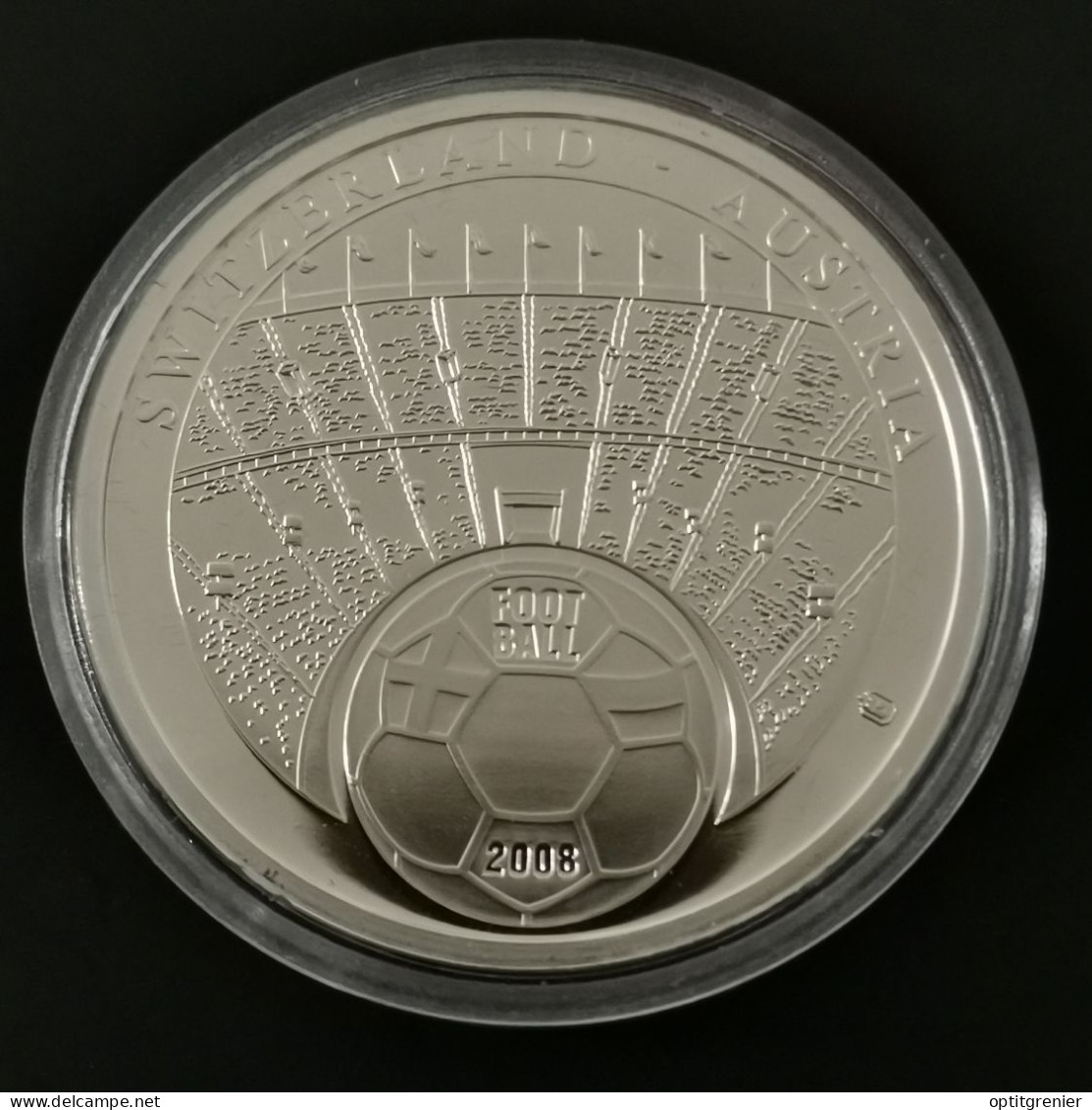 MEDAILLE 40 Mm FOOTBALL EURO 2008 AUTRICHE - Andere & Zonder Classificatie