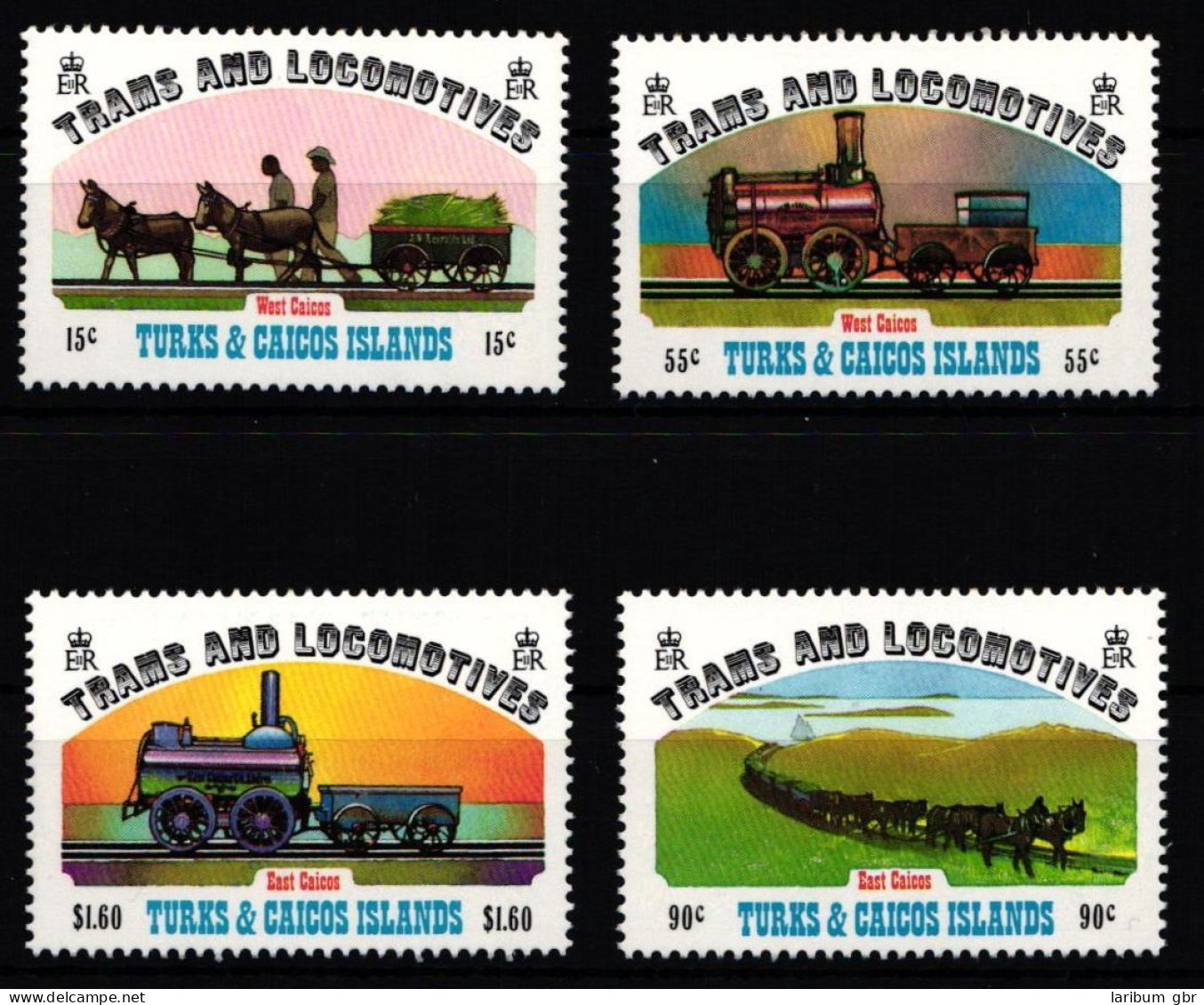 Turks- Und Caicosinseln 620-623 Postfrisch #NP199 - Treni