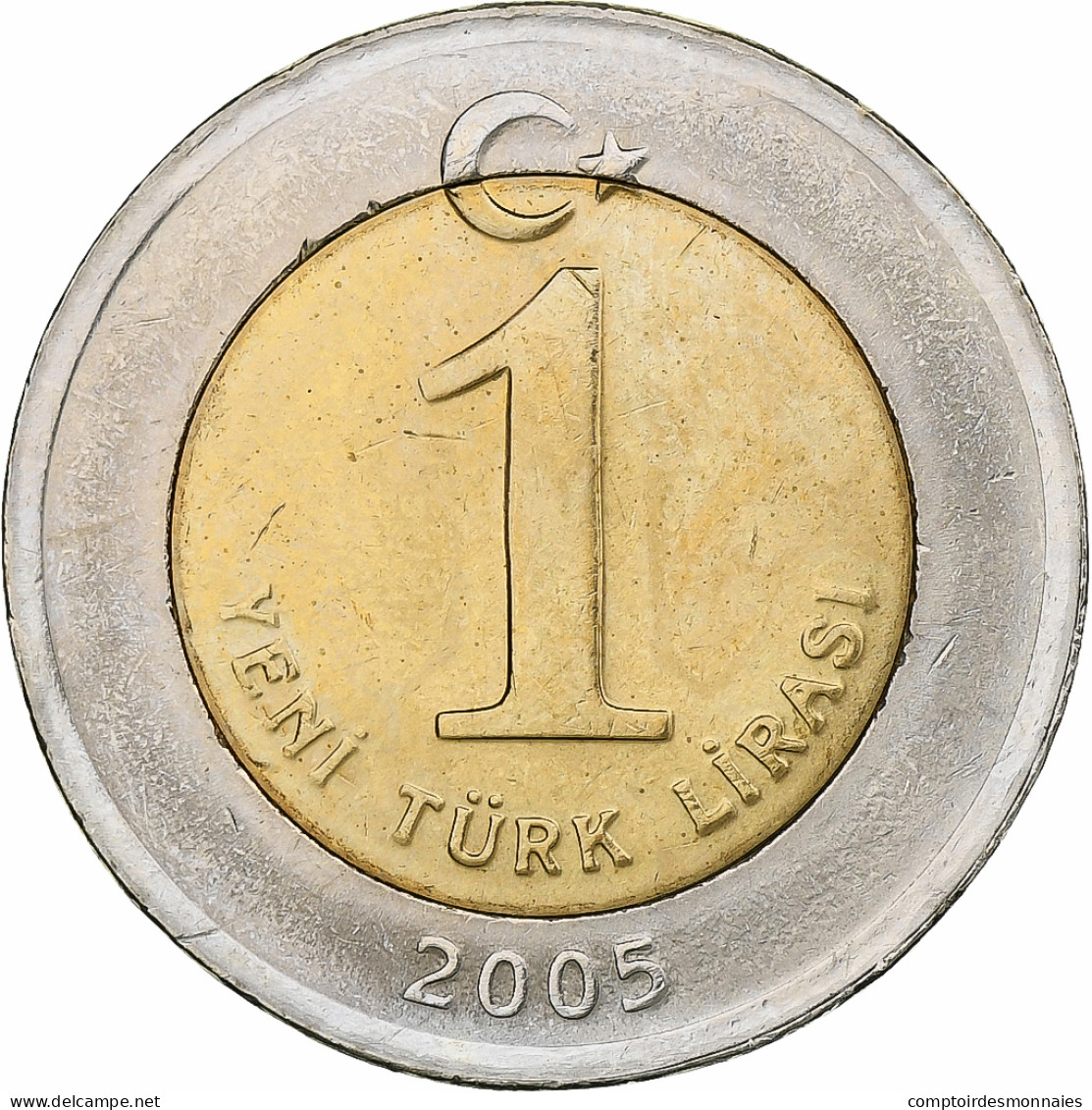 Turquie, Lira, 2005, Bimétallique, SPL+, KM:1169 - Türkei