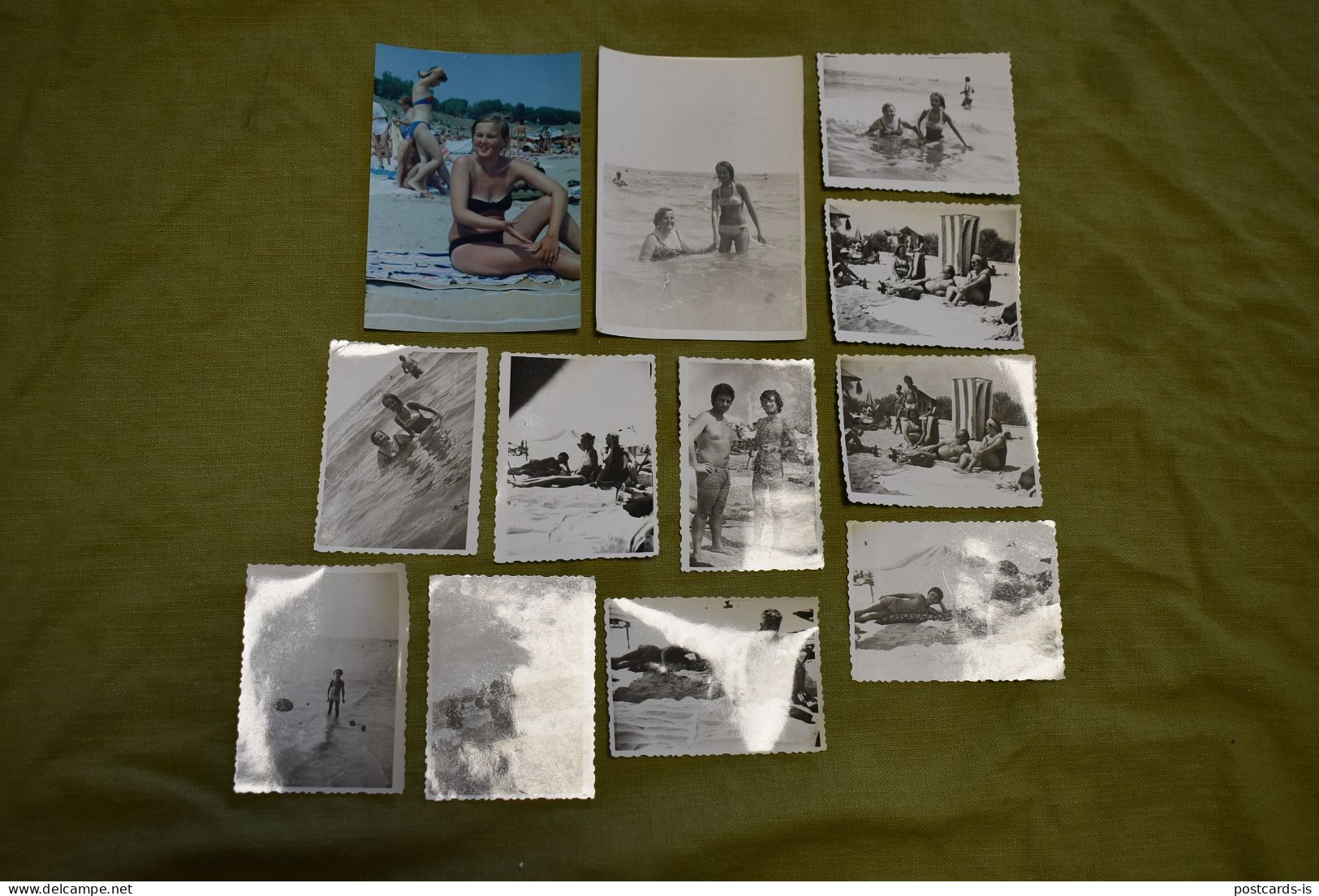 18x photos beach Marea Neagra Romania half-naked women sunbathing 1970-1990