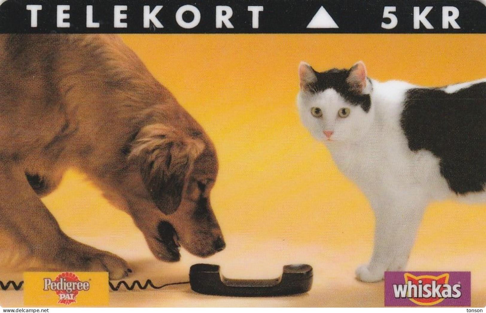 Denmark, KP 103, Whiskas, Pedigree Pal, Cat And Dog,  Mint, Only 2.000 Issued, 2 Scans. - Danimarca