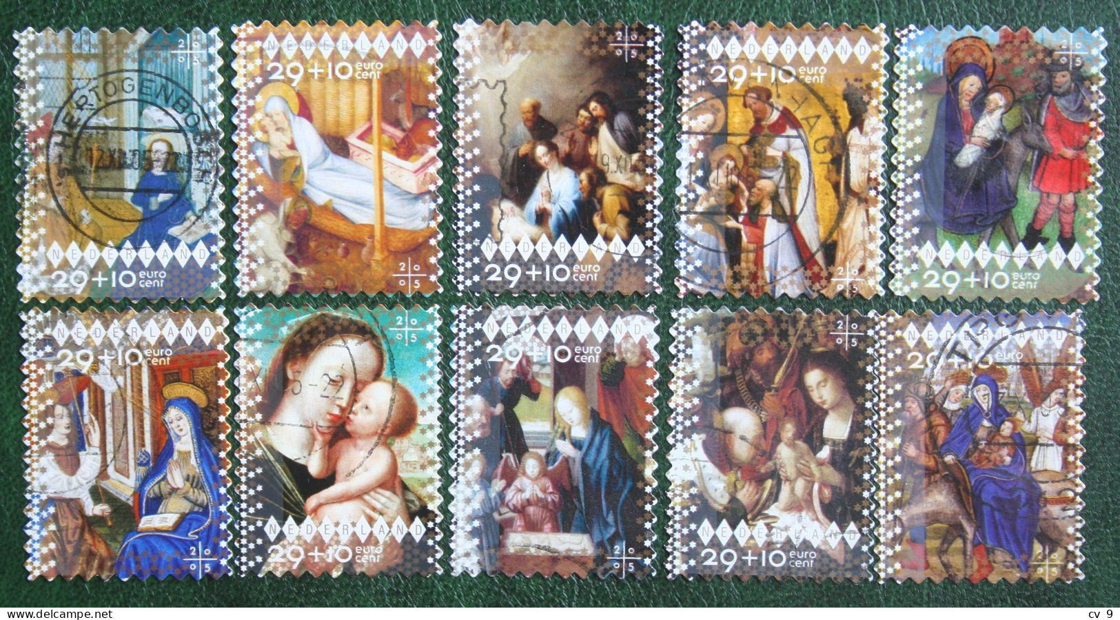 Goede Doelen Zegels XMAS Weihnachten NOEL NVPH 2381-2390 (Mi 2359-2368) 2005 Gestempeld / USED NEDERLAND / NIEDERLANDE - Used Stamps