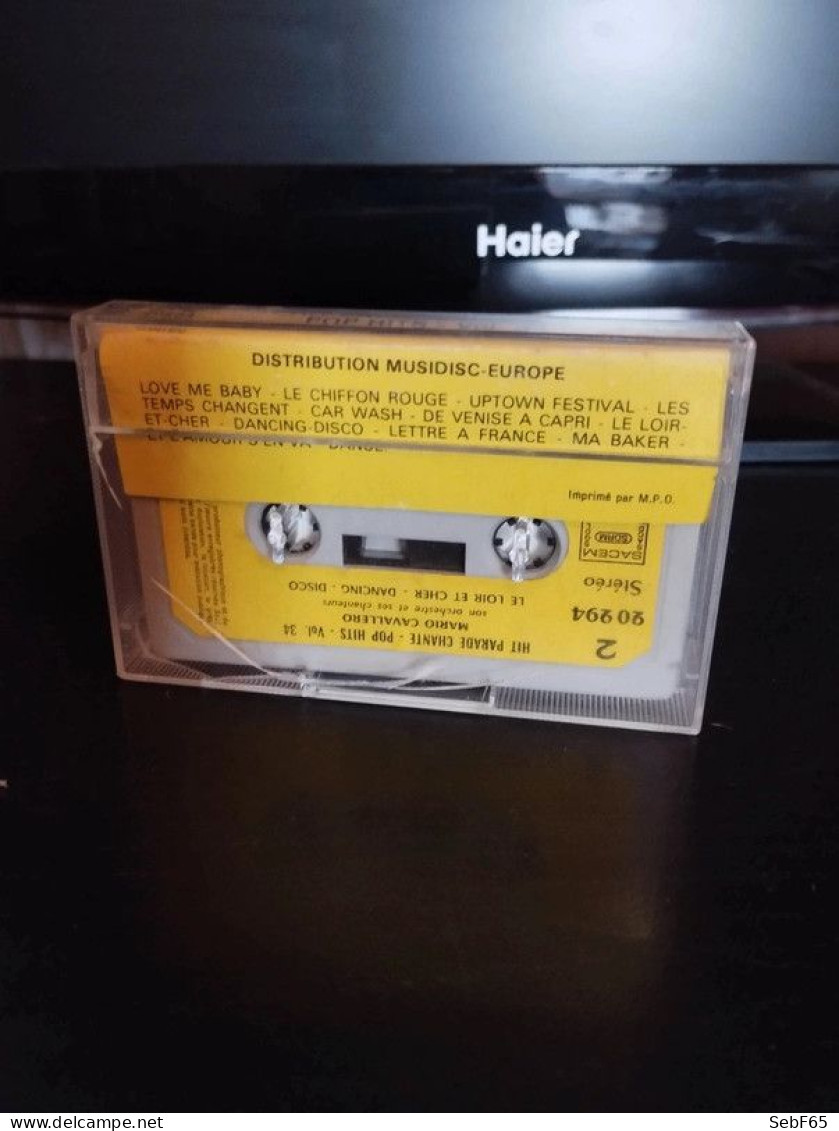 Cassette Audio Hit Parade Chante - Pop Hits Vol.34 - Audiocassette