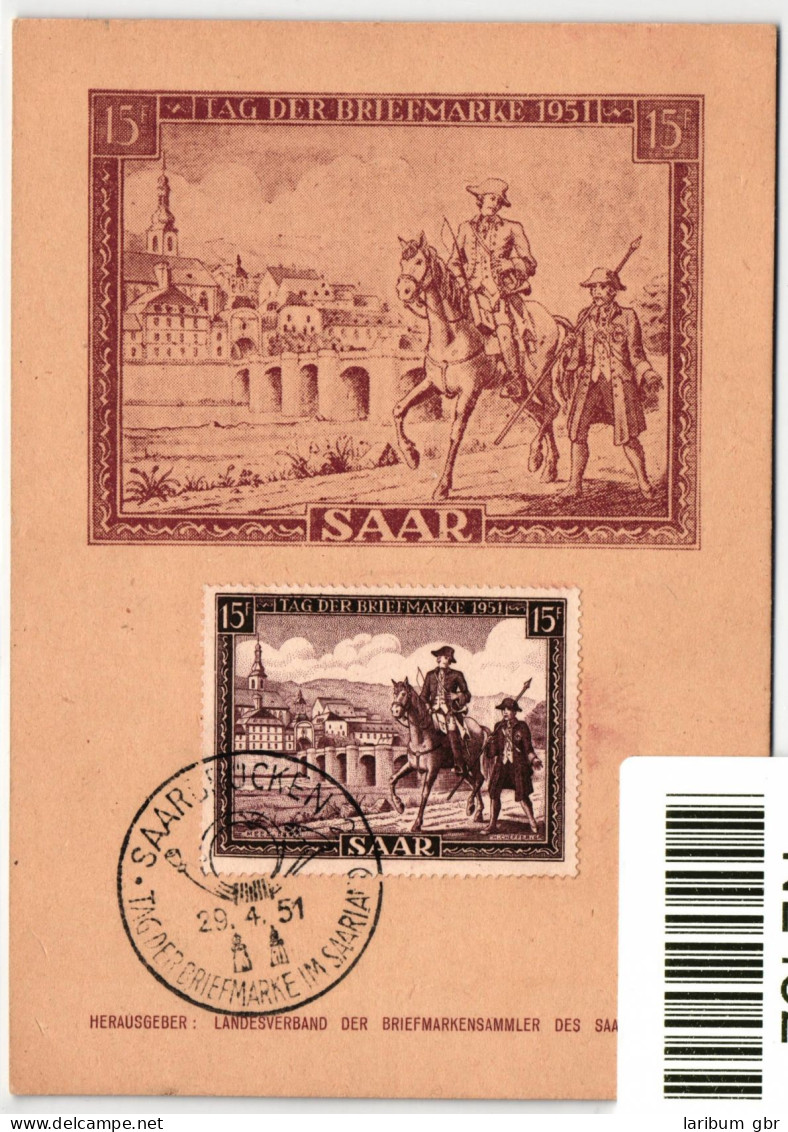 Saarland 305 Auf Postkarte Tag Der Briefmarke #NL452 - Andere & Zonder Classificatie