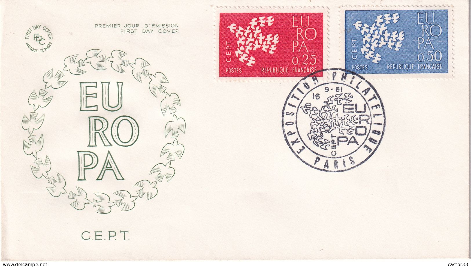 EUROPA, Exposition Philatélique, 1961 - Other & Unclassified