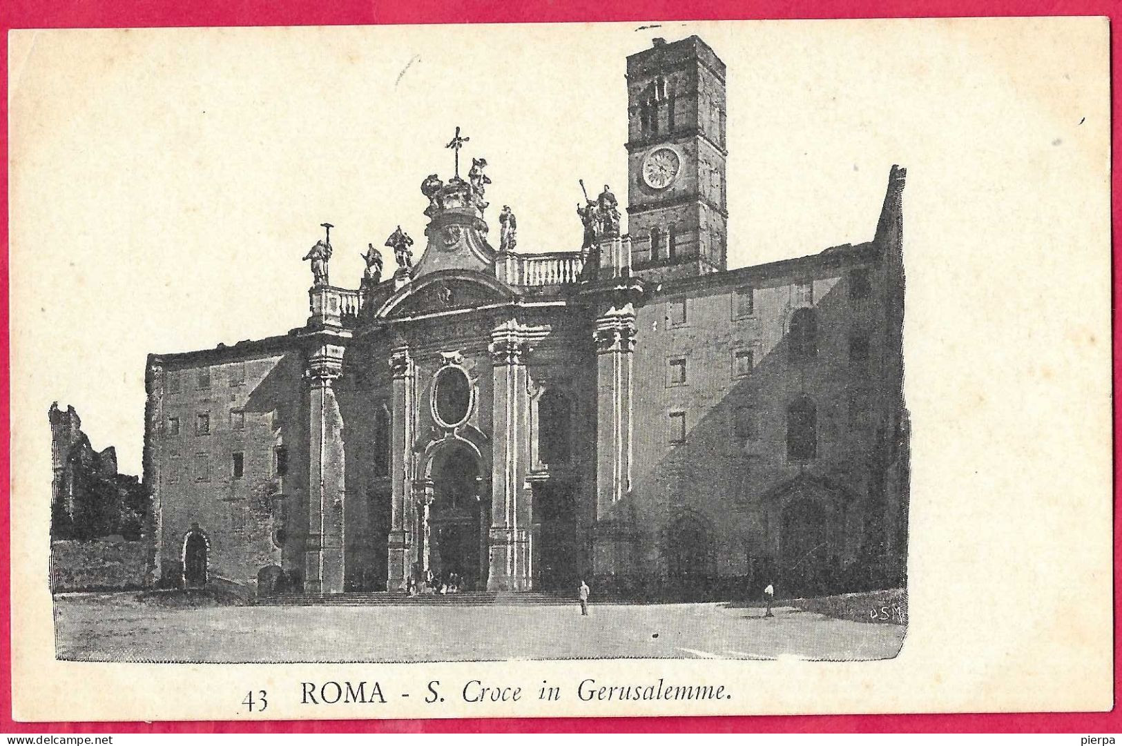 ROMA - S. CROCE DI GERUSALEMME - FORMATO PICCOLO - EDIZ. ORIGINALE PRIMO NOVECENTO - NUOVA - Churches