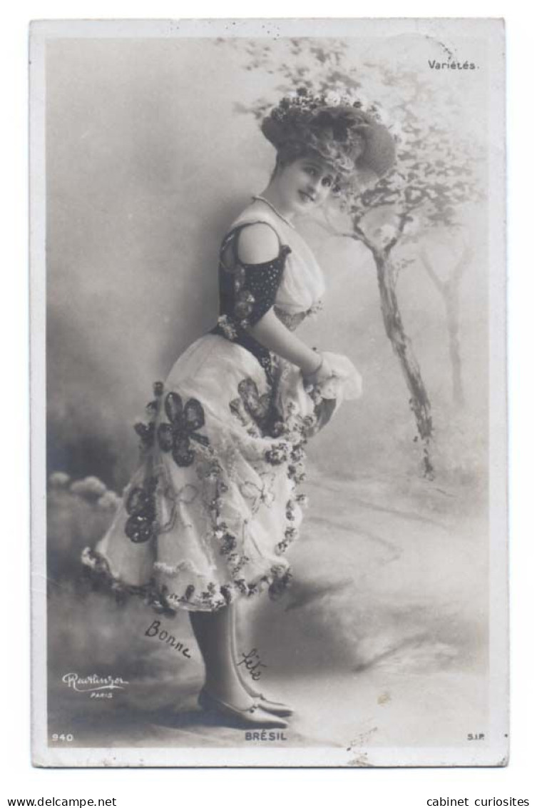 Artiste - Théâtre Des Variétés -  BRESIL - Photographe Reutlinger - Carte Précuseur 1900 - Frou-Frou - Femme Actrice - Künstler