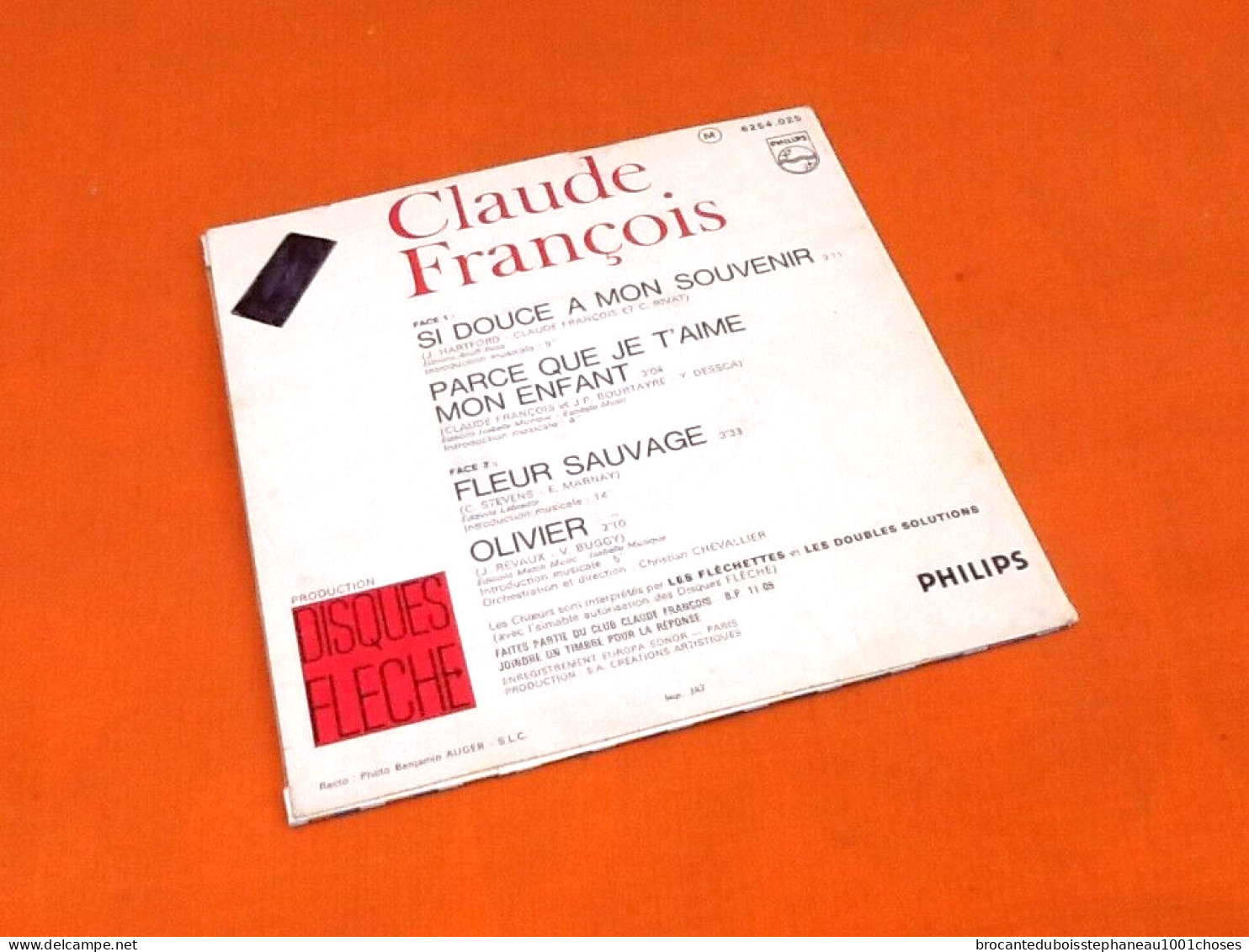 Vinyle 45 Tours Claude François  Si Douce à Mon Souvenir  (1970) - Sonstige - Franz. Chansons