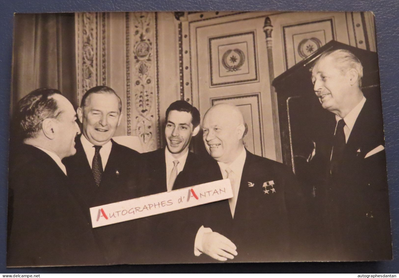 ● Anastase Mikoyan - Selwyn Lloyd - Kroutchev - Mac Millan Photo De Presse UK Embassy In Moscow 1959 Intercontinentale - Célébrités