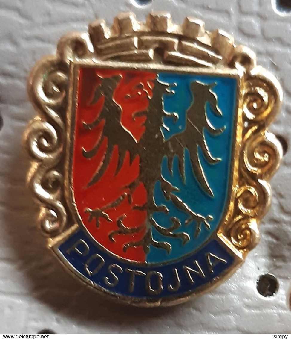 POSTOJNA Coat Of Arms  Cave  Slovenia Pin - Villes