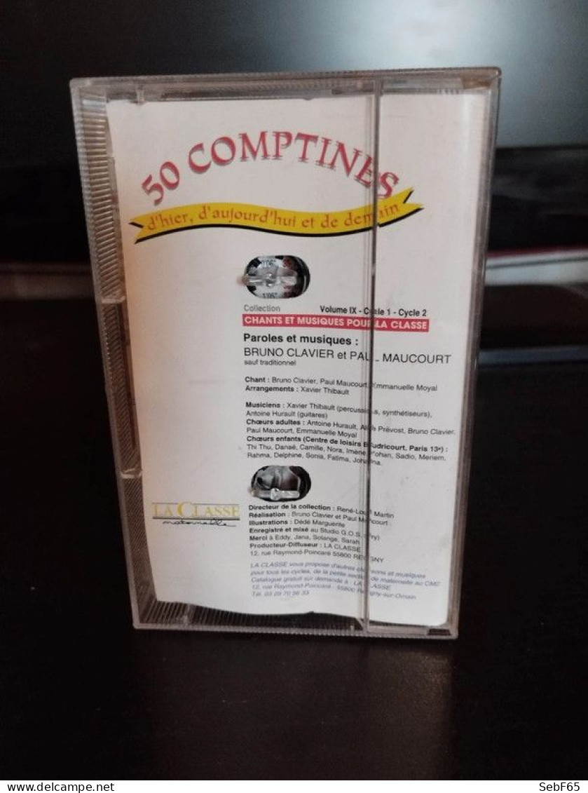 Cassette Audio 50 Comptines - Collection Chants Et Musiques Pour La Classe - Audio Tapes
