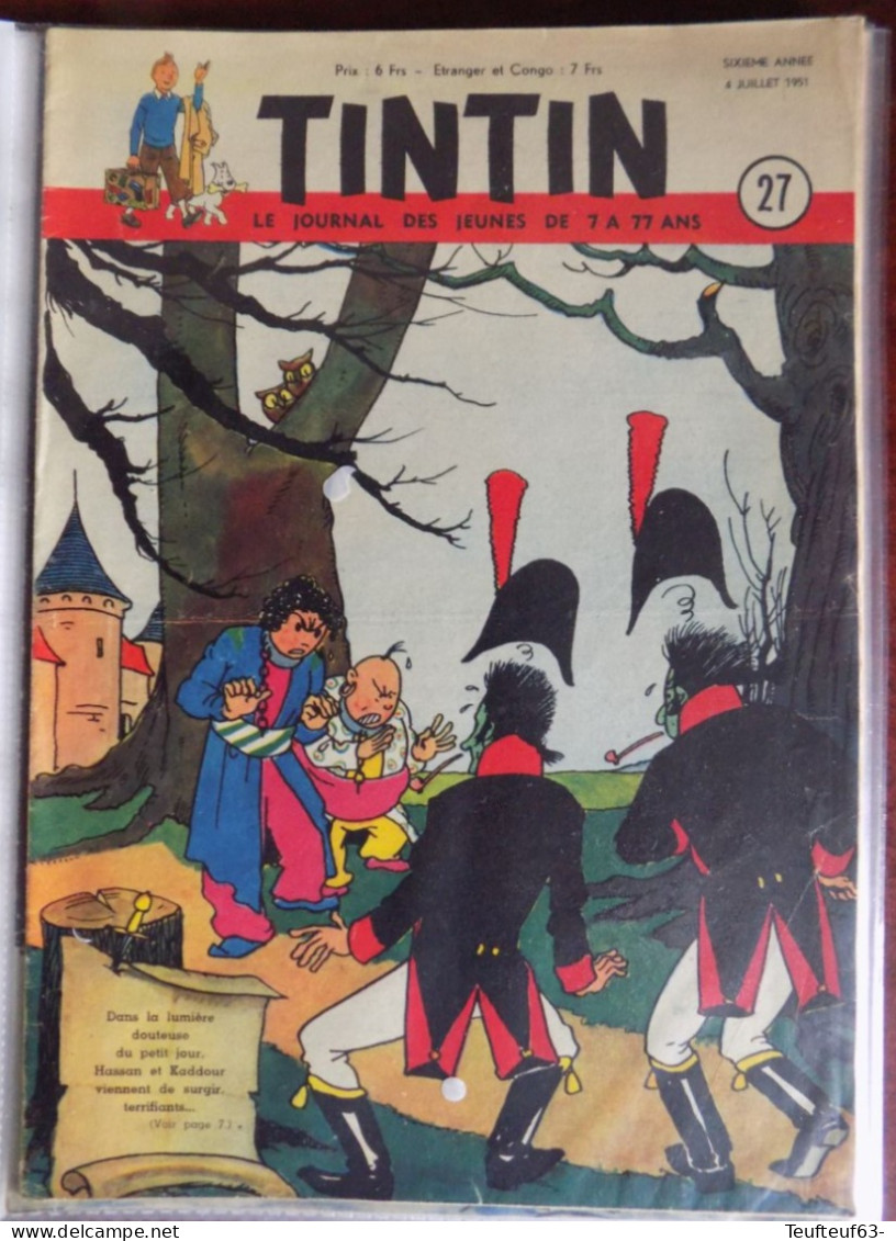 Tintin N° 27-1951 Couv. Laudy - Kuifje