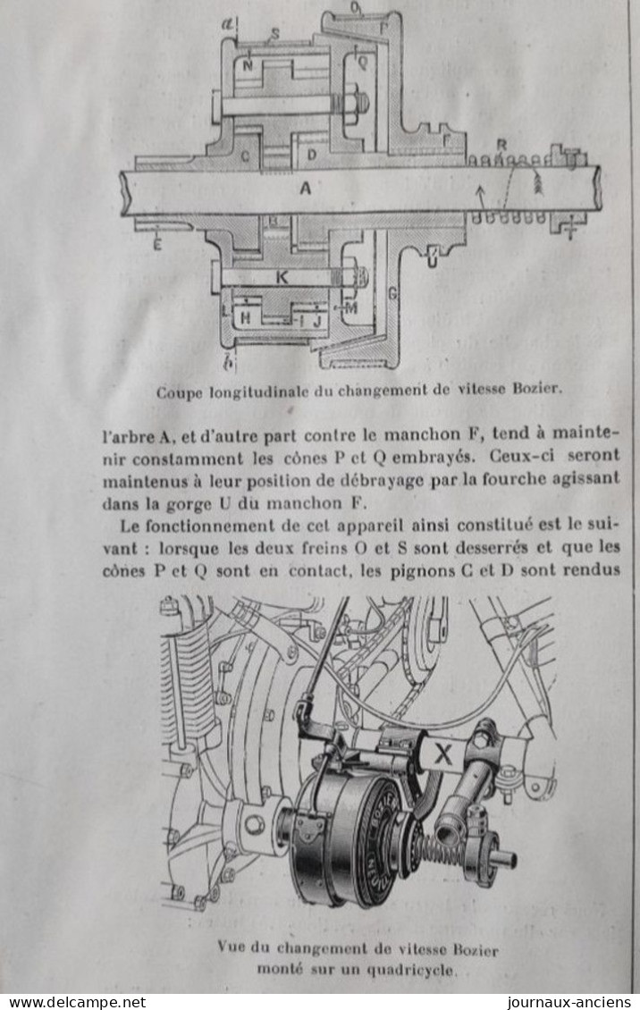 1903 LA LOCOMOTION - AUTOMOBILE EN AMÉRIQUE BAKER - VOITURE DE DION BOUTON - CARBURATEUR PIPE - BOIZIER - MICHELIN