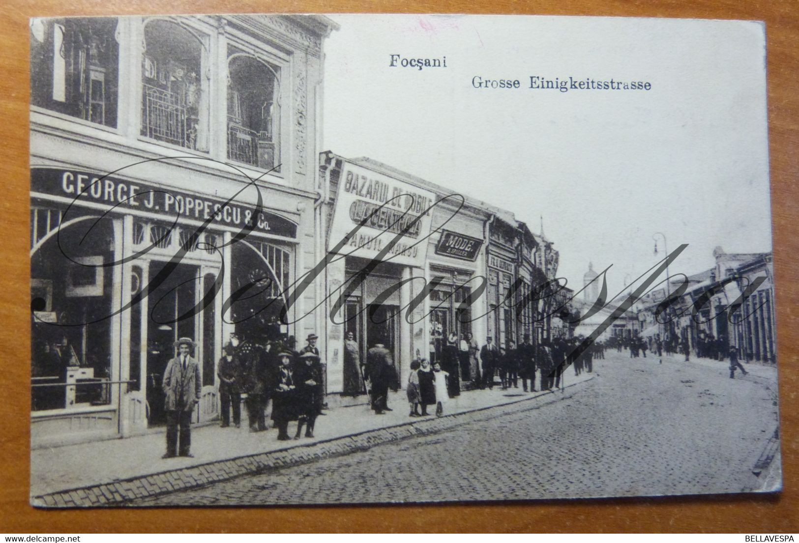 Romania. Fosçani. Gr. Einigkeitsstrasse.  Maison George  Poppescu -Bazarul De Mobile.Samul Marca. Feldpost 1917, N°433 - Roumanie