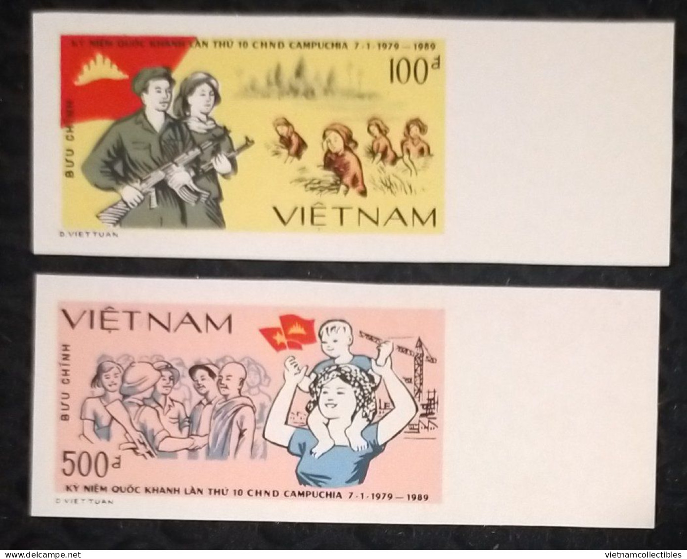 Vietnam Viet Nam MNH Imperf Stamps 1989 : 10th Anniversary Of National Day Of Cambodia (Ms559) - Viêt-Nam