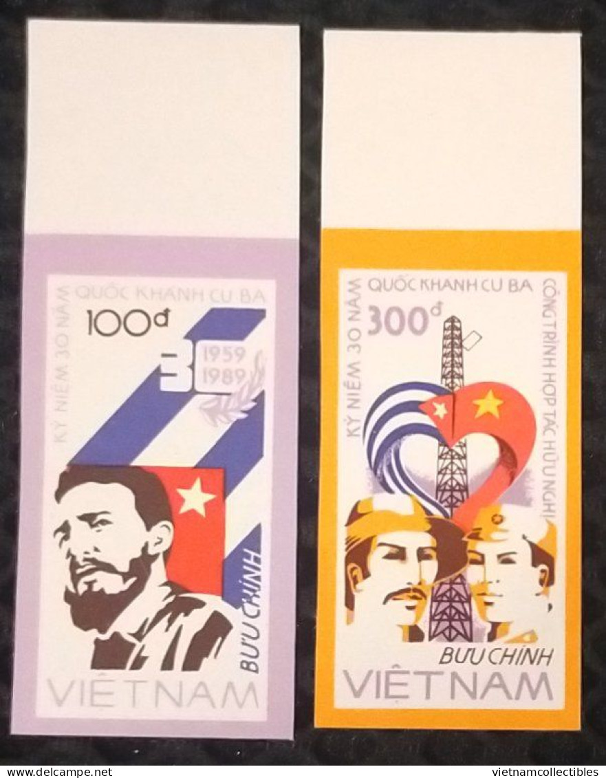 Vietnam Viet Nam MNH Imperf Stamps 1988 : 30th Anniversary Of Cuba Cuban Revolution / Fidel Castro (Ms553) - Vietnam