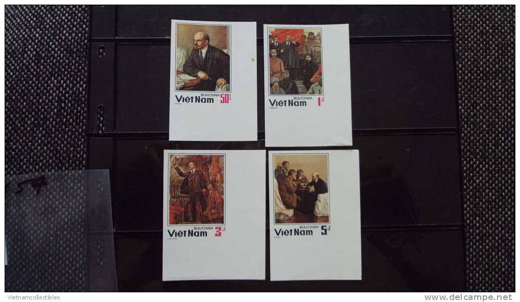 Vietnam Viet Nam MNH IMPERF Stamps : 60th Death Anniversary Of Lenin 1984 ; Scott#1452-55 (Ms454) - Viêt-Nam