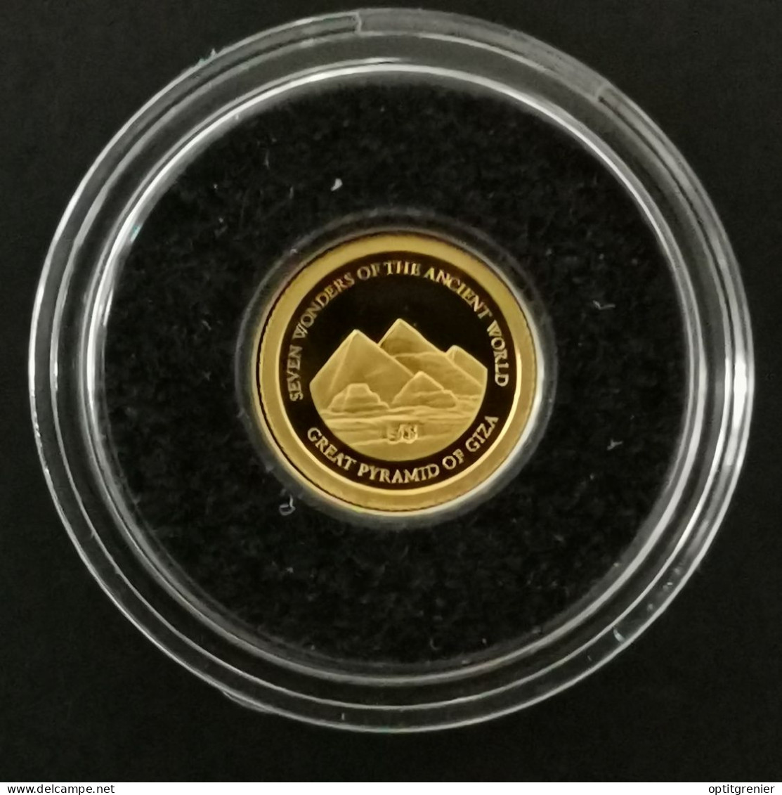 5 DOLLARS OR 2011 BE LA PYRAMIDE DE KHEOPS ILES SALOMON / GOLD / 0.5g Or 585 + CERTIFICAT - Solomoneilanden