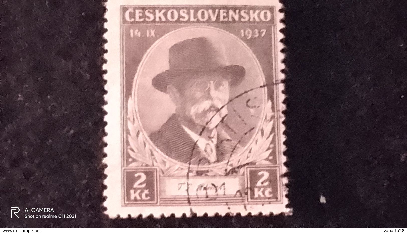 ÇEKOSLAVAKYA-1937-         2  KC.          DAMGALI - Autres & Non Classés