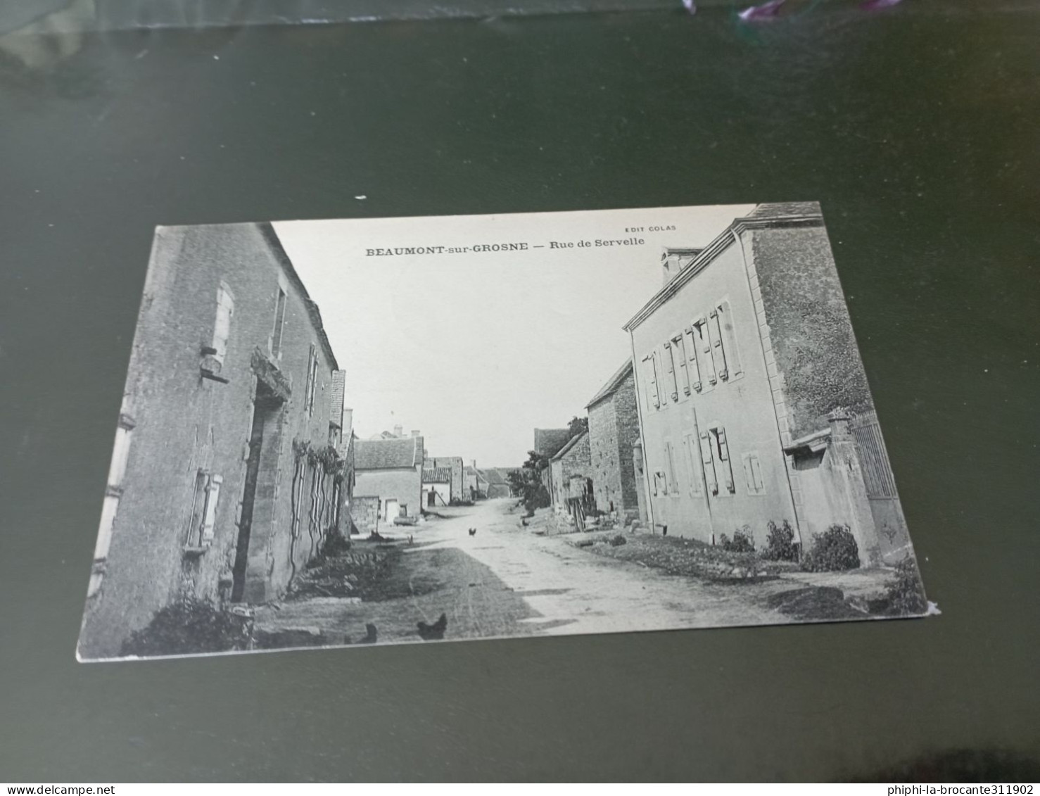 B1/347- BEAUMONT - SUR -GROSNE- Rue Servelle - Autres & Non Classés