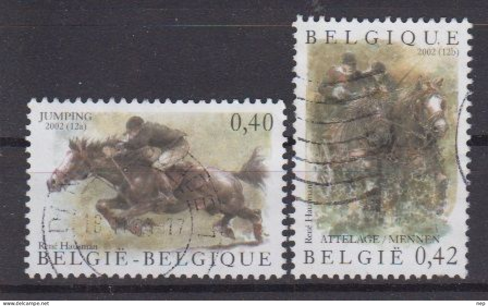 BELGIË - OPB - 2002 - Nr 3084/85 - Gest/Obl/Us - Oblitérés