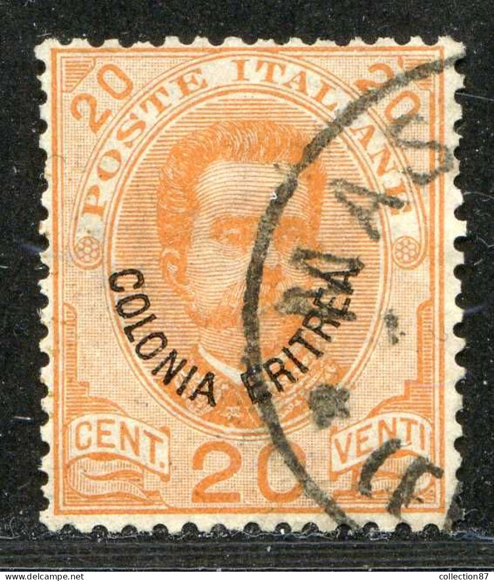 REF094 > ERYTHRÉE < Yv N° 16 Ø Oblitéré Dos Visible -- Used Ø -- ITALIE  ITALIA - Eritrea