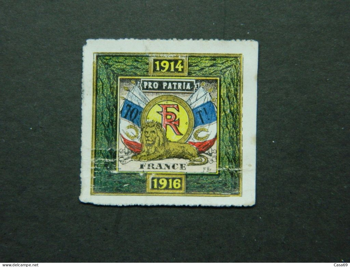 Vignette Militaire Delandre 70ème Bataillon Infanterie Territoriale 1914 1916 - Militärmarken