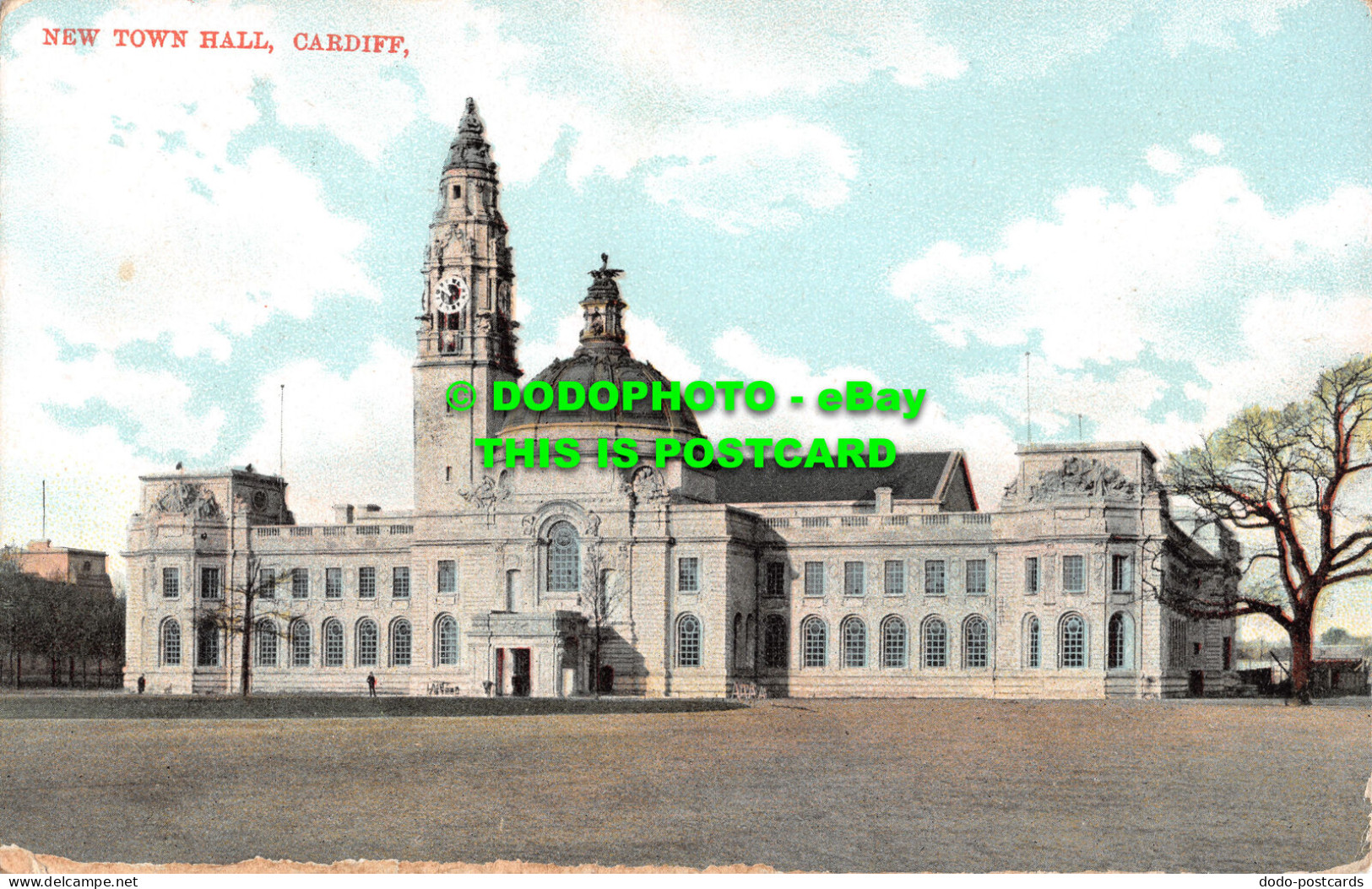 R513529 Cardiff. New Town Hall. Max Ettlinger. Cardiff Series. 1118. 9 - Monde