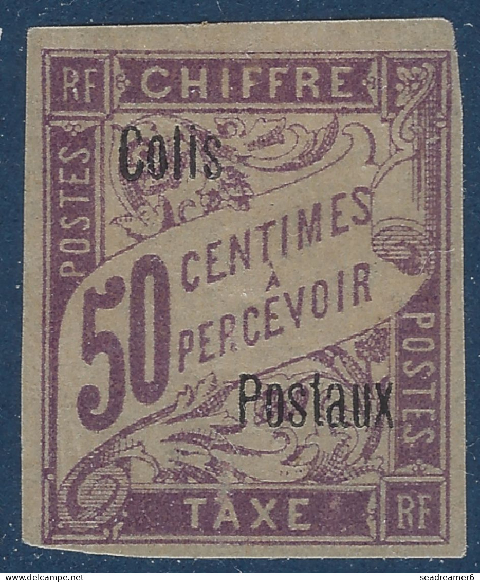 Colonies Françaises Cote D'ivoire Colis Postaux N°4A* 50c Lilas Variété Sans Cote D'Ivoire TTB R Signé R.CALVES & BAUDOT - Unused Stamps