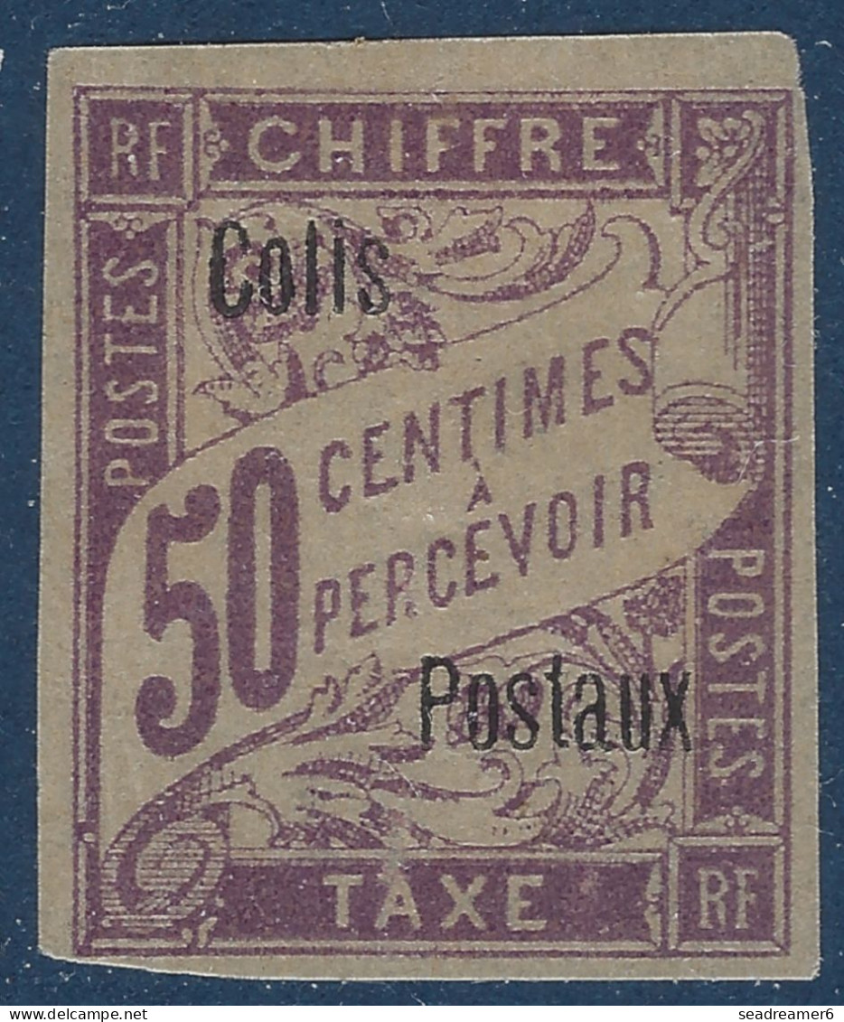 Colonies Françaises Cote D'ivoire Colis Postaux N°4A* 50c Lilas Variété Sans Cote D'Ivoire TTB R Signé R.CALVES & BAUDOT - Neufs