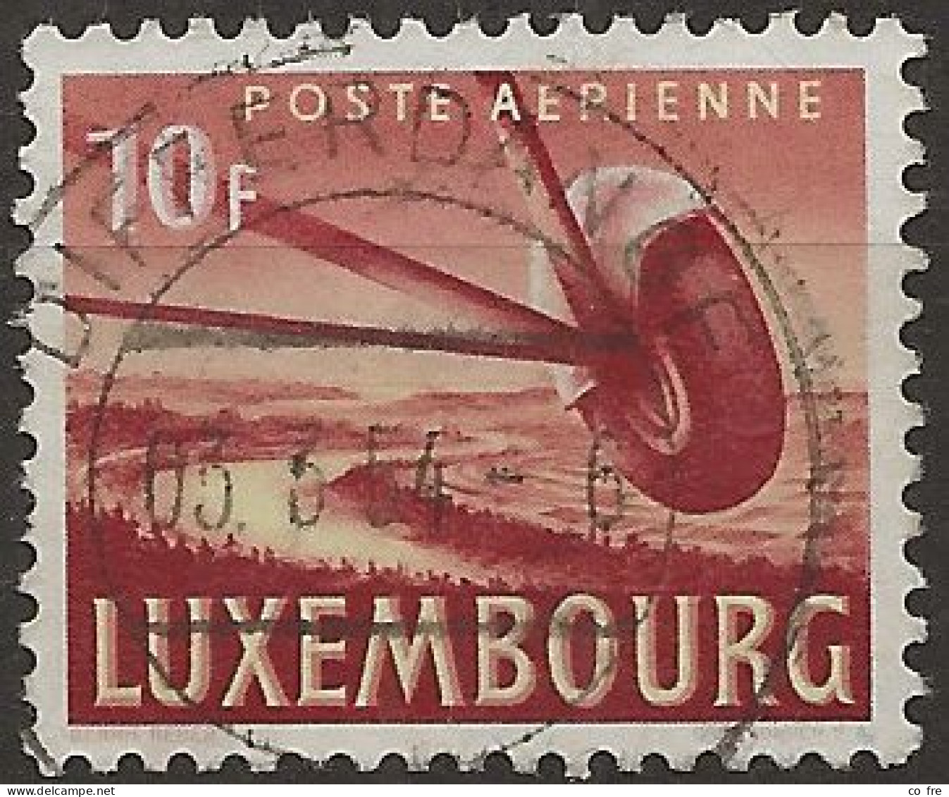 Luxembourg, Poste Aérienne N° 13 (ref.2) - Gebruikt