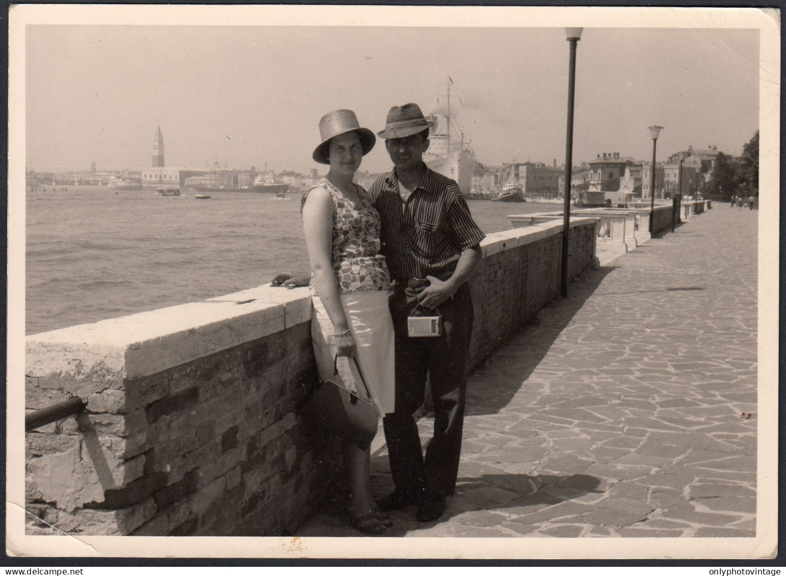 Venezia 1950, Scorcio Panoramico E Lungomare,  Fotografia Vintage  - Lieux