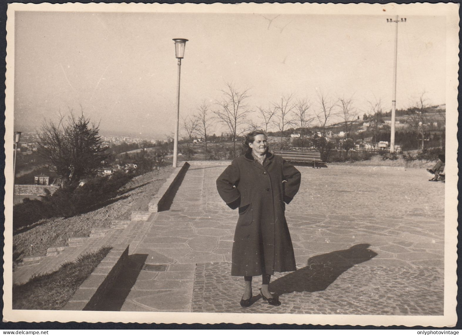 Italia 1940, Piazzola E Panorama Di Un Paese Da Identificare Foto Vintage  - Lieux