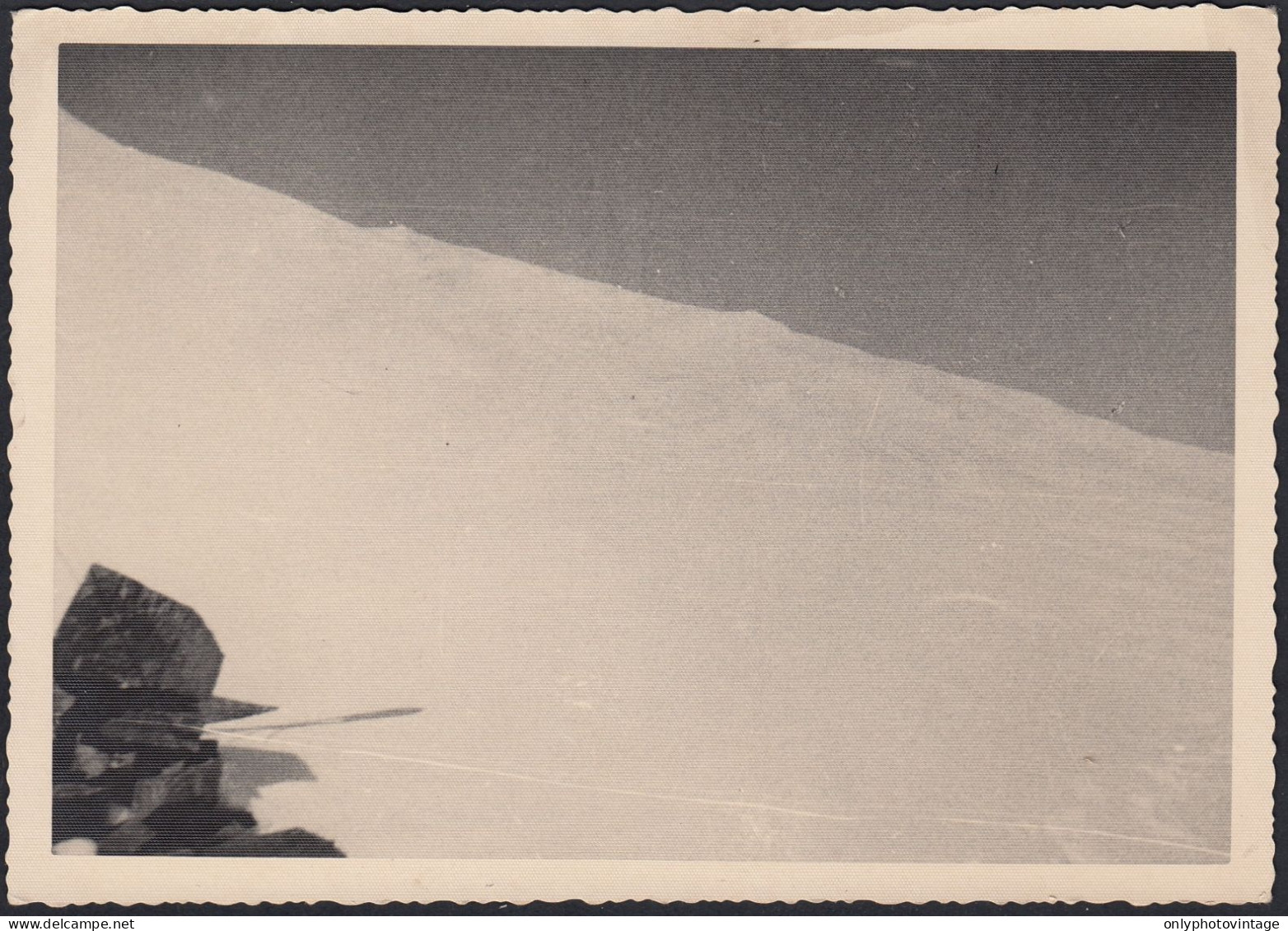 Gran Paradiso 1938 - Veduta Del Ghiacciaio - Fotografia - Vintage Photo - Orte