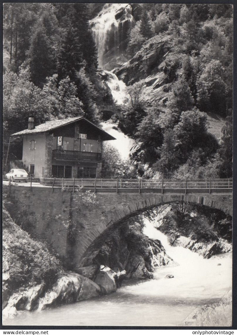Val D'Aosta 1977 - Bar Nei Pressi Di Un Ponte - Foto - Vintage Photo - Places