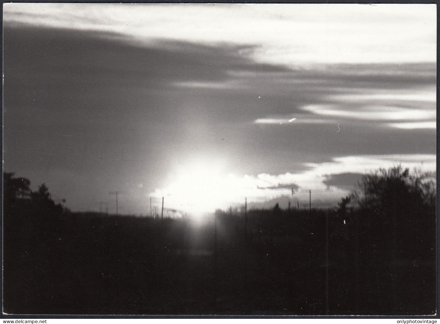 Italia 1977 - Tramonto Nei Dintorni Di Legnano - Foto - Vintage Photo - Orte