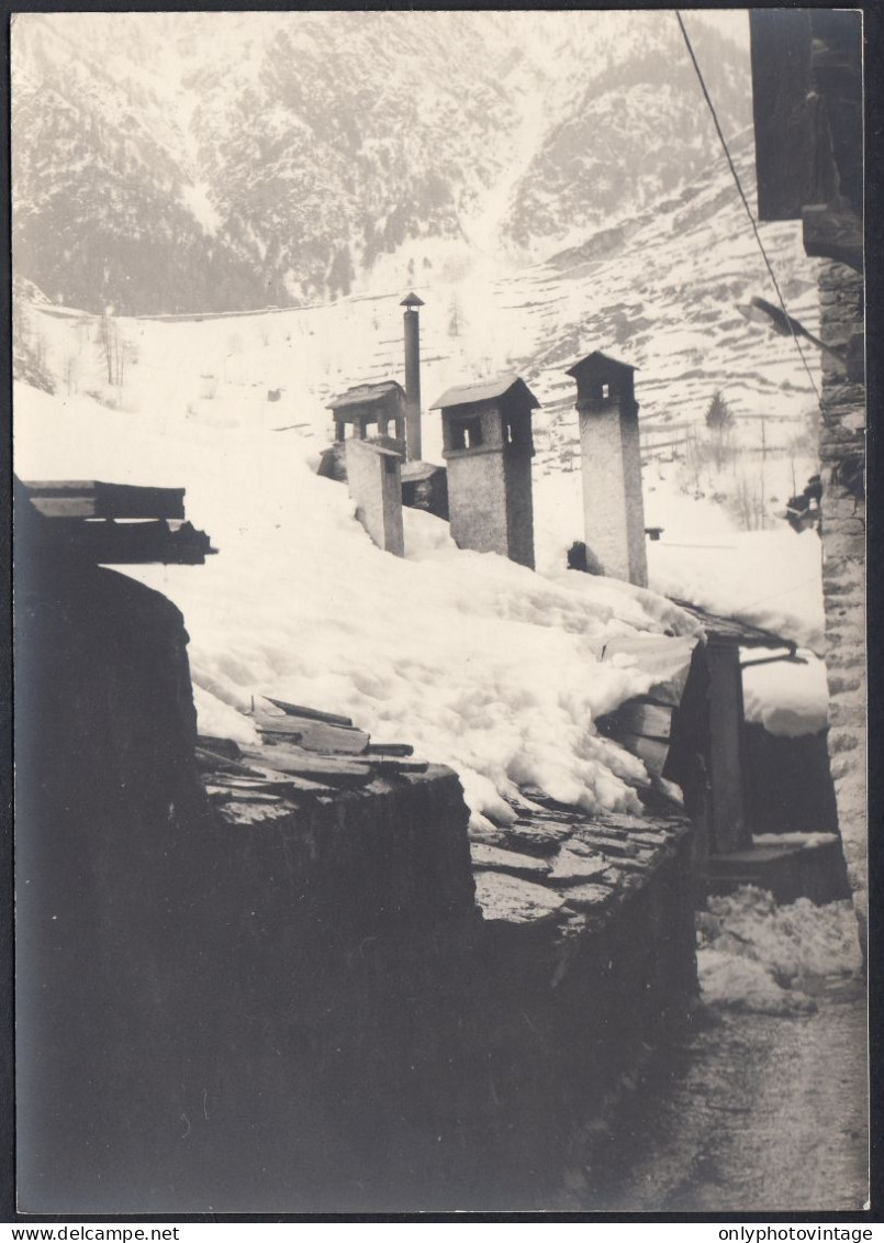 Valle D'Aosta 1960 - Veduta Pittoresca - Fotografia Epoca - Vintage Photo - Lugares
